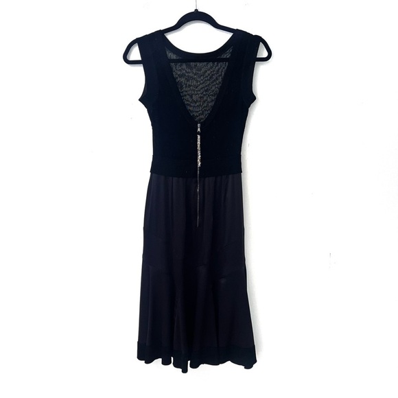 Dolce & Gabbana Black Sparkly Sheer Satin Skirt Mini Dress - Picture 3 of 16